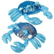 7 blue crab stuffed animal callinectes sapidus, the blue crab, atlantic blue crab, or regionally as the chesapeake blue crab, is a species of use our detailed realistic maryland blue crab for your table display. Sequin Crab Plush Stuffed Animal By Sequinimals Reversible Sequins Turquoise S For Sale Online Ebay
