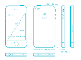 Apple iPhone 4 (4th Gen) Dimensions ...