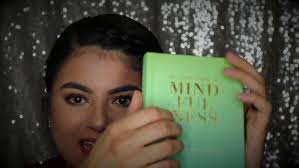 ASMR Whisper Reading, Page Flipping, Mouth Sounds, Tapping ~ Mindful Monday  #12