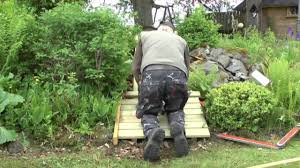 Neue Brucke Uber Den Gartenteich Selbstgebaut 2013 06 17 Youtube