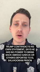 NEWS: Trump and his DOJ are saying they intend to violate the Supreme Court  and District Court orders and not “facilitate the return” of Abrego Garcia  by claiming he is now “in