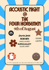 Acoustic Night @ The Four Horsemen at The Four Horsemen Pub, Bournemouth