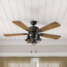 Laurel Foundry Modern Farmhouse 52 Elmer 5 Blade Standard Ceiling Fan With Light Kit Included Reviews Wayfair