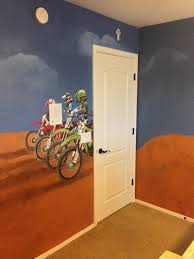 Pin By Kid Murals By Dana On Dirt Bike Mural The Ultimate Boys Room Designed By Kid Murals By Dana Railey Baby Room Decor Boy Room Paint Boys Room Design