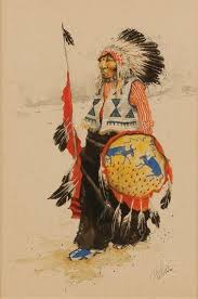Artwork By Paul Pletka Native American Chief Made Of Watercolor On Paper Native American Art Native American Artists American Art