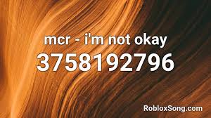 Decal faces roblox decal id faces roblox dessert table roblox developers discord. Mcr I M Not Okay Roblox Id Roblox Music Code Youtube