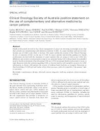 Can provide a regional cancer patient and carer two night's accommodation at our lodges. Pdf Clinical Oncology Society Of Australia Position Statement On The Use Of Complementary And Alternative Medicine By Cancer Patients Haryana Dhillon Academia Edu