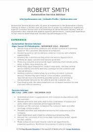 Some jobs also require their service advisors to have technician or sales experience so that they can fulfill multiple roles in the company. Service Advisor Resume Samples Qwikresume