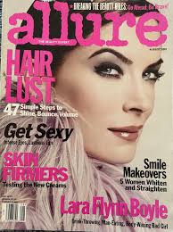 2001 AUGUST ALLURE MAGAZINE- LARA FLYNN BOYLE