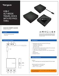 Auto replaces the mac address of the connected targus ethernet network adapter with any (wired ethernet, wireless. Targus Dock412usz Quick Start Manual Pdf Download Manualslib