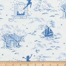 Michael Miller Sarah Jane Peter Pan Second Star To The Right Wave In 2020 Michael Miller Fabric Michael Miller Disney Fabric