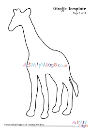 This giraffe template shows a giraffe turned slightly towards us, which gives children the opportunity to add the giraffe's features to the we've provided four sizes of this useful rhino template, from small to large. Giraffe Template 1