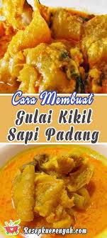 Gulai tunjang khas padang jadi makanan favorit. Cara Membuat Gulai Kikil Sapi Padang Sedap Lezat Resep Gulai Sapi Makanan