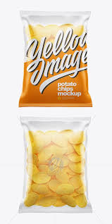 Download Clear Bag With Potato Chips Mockup Free Psd Templates Clear Bags Mockup Chips