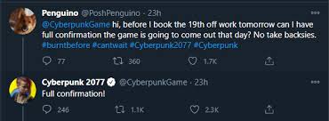 According to an official cd projeckt red tweet. Cyberpunk 2077 Twitter Account Reckoning With Its Old Tweets After Delay Ign