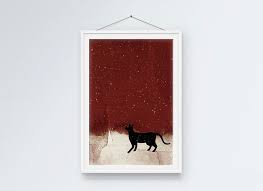 Download now kucing bermotif macan ini bernama toyger catlovers id. Lukisan Hiasan Dinding Berwarna Merah Mudah Sederhana Kucing Cat Gambar Unduh Gratis Imej 401334596 Format Psd My Lovepik Com