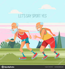 Healthy, active lifestyle tips · choose a rainbow of healthy foods · stay active · quit smoking · get enough sleep · use medications appropriately · for an easy and . Older Men Engaged Running Fresh Air Lead Healthy Active Lifestyle Free Stock Vector C Katedemianov 208419574
