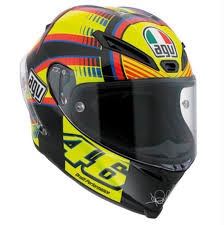 These agv and vr46 helmets are recognizable by their high quality and their exceptional performances. Agv Corsa Valentino Rossi Soleluna Helmet Valentino Rossi Helmets