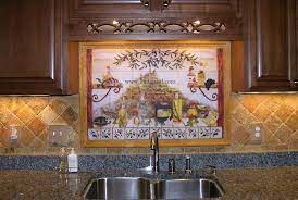 You have a choice of buying your backsplash mural with the border tiles or without them. Italian Tile Backsplash Kitchen Tiles Murals Ideas Backsplash Mural Kitchen Tile Mural Italian Tiles