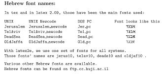 We did not find results for: Do The Latex 2 09 Hebrew Fonts Have Truetype Opentype Versions Tex Latex Stack Exchange