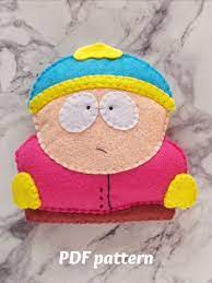 Eric Cartman Pattern South Park Toy Pattern Pdf Sewing Etsy In 2021 Stuffed Toys Patterns Felt Toys Patterns Felt Toys