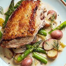 Creamy Asparagus Chicken Recipe Recipe Fine Dining Recipes Chicken Recipes Gourmet Chicken