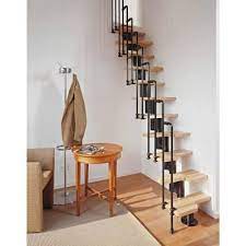 Arke Karina Black Modular Staircase Kit K33023 The Home Depot Small Staircase Stairs Design House Stairs
