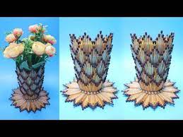 Vas Bunga Dari Korek Api Kayu Ide Kreatif Korek Kayu Vase With Matchsticks Flower Vase Diy You Flower Diy Crafts Handmade Flowers Paper Flower Vase Diy