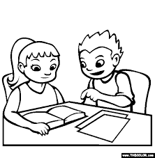 Download and print these homework coloring pages for free. School Online Coloring Pages