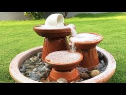 More images for how to make a garden fountain diy » 223 Diy How To Make Amzaing Fountain Using Clay Saucers Pots Youtube Diy Fountain Diy Garden Fountains Diy Water Fountain
