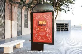 Download Urban Mupi Mockup Template For Free In 2020 Mockup Template Outdoor Advertising Billboard Mockup Template Free