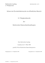 Check spelling or type a new query. Https Www Zaftda De Tb Bundeslaender Sachsen Landesdatenschutzbeauftragter 6 29 12 Tb Lfd Sachsen 2003 05 4 1474 Vom 12 09 2005 File
