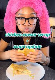i’m so cooked 😭😭 #fyp #mukbang #franksdeliandgrill #detroit  #chickencaesarwrap