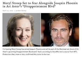 Check out the release date, story, cast and crew of all upcoming movies of meryl streep at filmibeat. Streep Phoenix Aster Hollywood Elsewhere