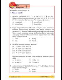 2:19:34 pembahasan komplit bse k13 matematika kelas 8 semester 1 revisi 2017 link bab 1 pola bilangan link bab 2 koordinat kartesius link bab 3 relasi dan fungsi link bab 4 persamaan garis lurus link bab 5 persmaan linear dua variabel link. Jawaban Uji Kompetensi 3 Buku Matematika Smp Kelas 8 Hal 127 Nomor 1 14 Brainly Co Id