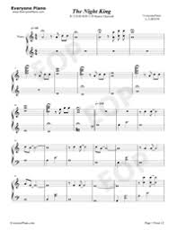 The Night King Game Of Thrones Season 8 Ost Free Piano Sheet Music Piano Chords