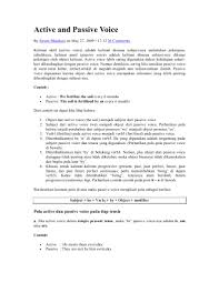 Kalimat aktif & pasif dalam bahasa inggris contoh kalimat pasif dalam bahasa inggris itu tentu saja beragam dan bergantung pada tenses yang melingkupinya. Artikel Bahasa Inggris Yang Mengandung Passive Voice Belajar