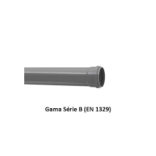 Tubo PVC 50x3,0 mm (vara 3 m) EN1329 - Nicolau & Rosa, Lda