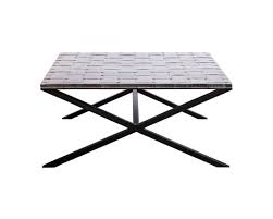 Check out our outdoor coffee table selection for the very best in unique or custom, handmade pieces from our coffee & end tables shops. Iron Square Coffee Table With Woven Stainless Steel Top
