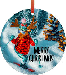 4.5 out of 5 stars 166. Christmas Ornaments Funny Christmas Ornament Reindeer Skiing Ornament Christmas Da C Cor Walmart Com Walmart Com