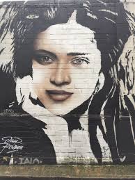 Black And White Mural Portrait Black And White Black And White Portraits Black And White Creative Colour