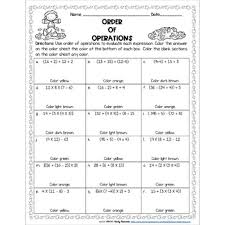 Pemdas is a mnemonic for parentheses, exponents, multiplication, division, addition and subtraction. Order Of Operations Worksheets Color By Number Fall Theme Tpt