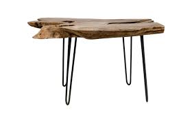 The unfinished surface will allow you to find the stain that best matches your existing furniture. Coffee Table 90x55x55 Cm Teak Root Iron Unfinished Coffee Side Tables Henk Schram Meubelen