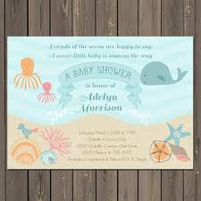 Ocean Baby Shower Invitation Under The Sea Baby Shower Etsy Ocean Baby Showers Sea Baby Shower Baby Shower