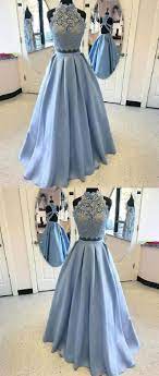 Prom Dresses Prom Dresses Two Piece Long Evening Dresses Blue Evening Dresses Lace Prom Dresses Junior Prom Dresses Light Blue Prom Dress Prom Dresses Blue