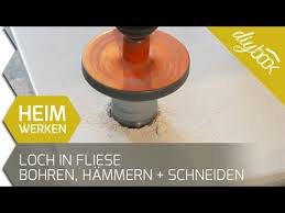 Ein Loch In Eine Fliese Bohren Hammern Und Schneiden Youtube