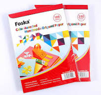 Foska Colorful Origami Paper 250 Sheets 80gsm 10 Colors A4 Copy Paper for  DIY Art Craft Scrapbook Office Printing