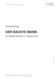 DER NACKTE MANN - Lentos Kunstmuseum Linz