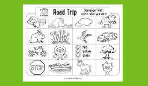 View from inside the car. Coloring Activity Sheets The Genius Of Play