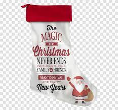 Christmas Stocking Santa Clause And Quotes Bn04 Christmas Stocking Family Quotes Food Transparent Png Pngset Com